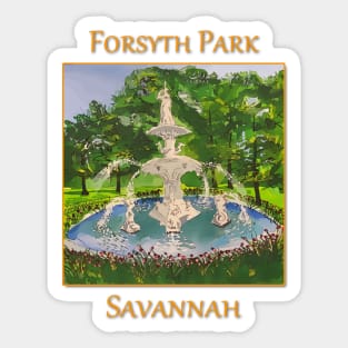 Forsyth Park in Savannah Georgia Sticker